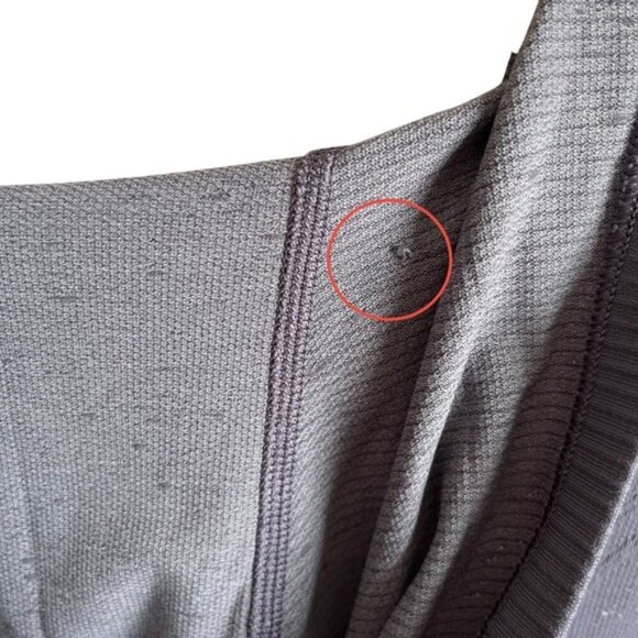 Lululemon Swiftly Tech Top Hooded 1/2 Zip Size 8 Nebula / White Gray - Picture 10 of 13